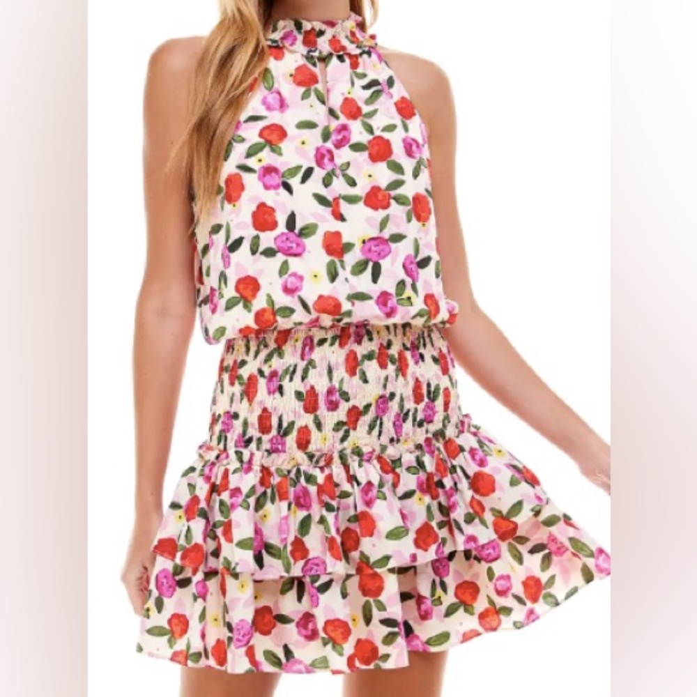 TCEC halter mini dress